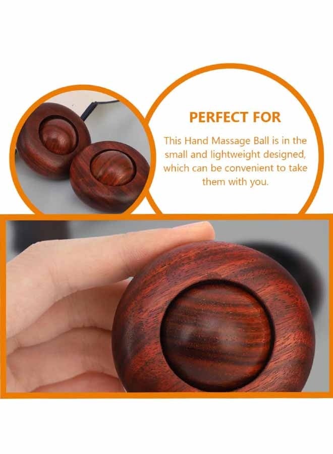 كرات خشبية للتدليك، مدلك يدوي خارجي، كرة تدريب محمولة - Image 3